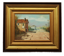 Dipinto olio su tela Paesaggio