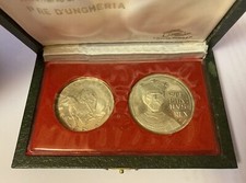 100 + 50 Forint Ungheria 1972 -Stephanus Rex- Argento con Box Serie Proof - Raro