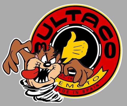 Bultaco taz left sticker - bultaco,