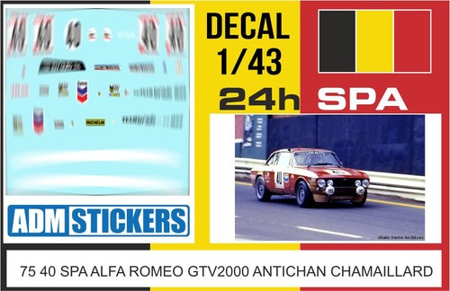 Decal 24h spa - spa, 1975