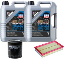 Controllo Set Liqui Moly Top Tec 4600 5W-30 10L Per Jaguar XK Coupe 4.2 XK8