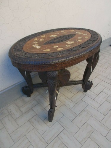 Antico tavolino intarsiato - antico,