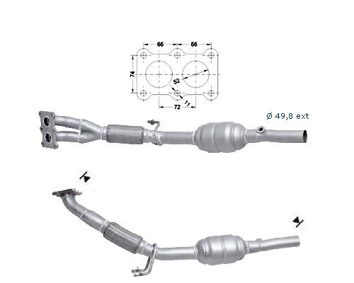 Catalizzatore per golf plus - vw,