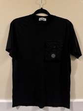 T-shirt Stone Island nera con