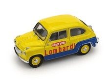 1:43 Brumm Fiat 600 Brodo Lombardi 1960 Yellow Blue R583 Modellino