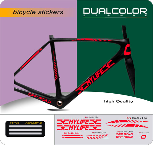 Set adesivi telaio bici - set, mtb