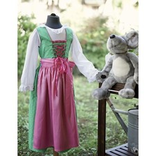 ABITO TIROLESE   tg.128 6/7 anni + GREMBIULE CAMICIA