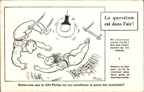 Cartolina radio 634 philips - 634,