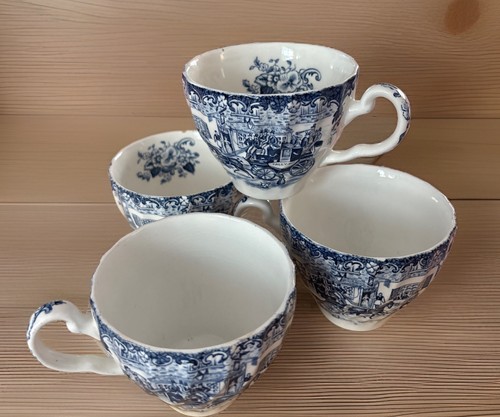 Tazza blu vintage johnson - tazza,