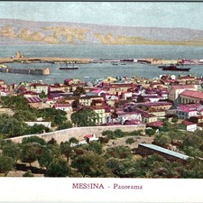 c1910s Messina Italia Panorama