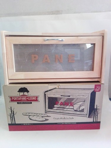 Porta pane legno con cassetto - pane,