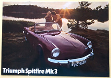 R070] OPUSCOLO PUBBLICITÀ "TRIUMPH SPITFIRE MK3" AUTOMOBILISMO TESTI IN ITALIANO
