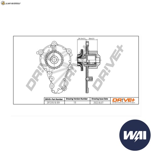 Pompa acqua dp2310 109 - dp2310.10.109, per