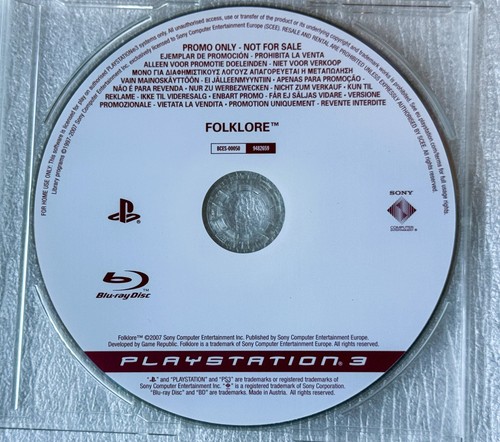 Folklore ps3 promo rara sony - folklore,