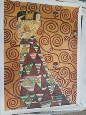 quadro DIPINTO a mano olio SU TELA FALSO D'AUTORE GUSTAV KLIMT 50X70 CM NR 6