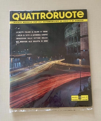 Quattroruote dicembre 1958 - dicembre,