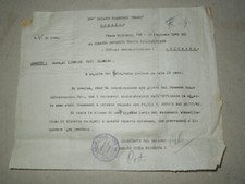 PARACADUTISMO"NEMBO"-DOCUMENTO CARTACEO STORICO DEL 20 FEBBRAIO 1943 RARO