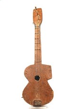 Arte africano chitarra baule - africano,