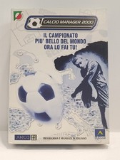 CALCIO MANAGER 2000 + MANUALE BIG BOX FUNZIONANTE ITALIANO WINDOWS 98 99 SERIE A
