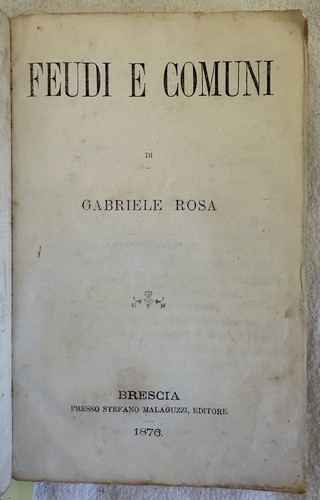 Feudi comuni gabriele - feudi, di