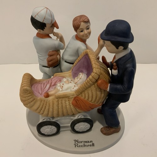 Statuina norman rockwell baby - norman, rockwell,