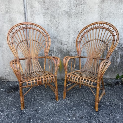 Coppia poltrone vimini - coppia,