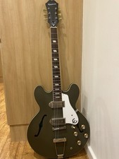 Epiphone Casino Worn Olive Chitarra elettrica con custodia rigida - LIUTAIO FISSO