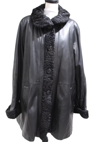 Giacca cappotto pelle - , nero