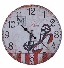 Orologio da parete farfalla
