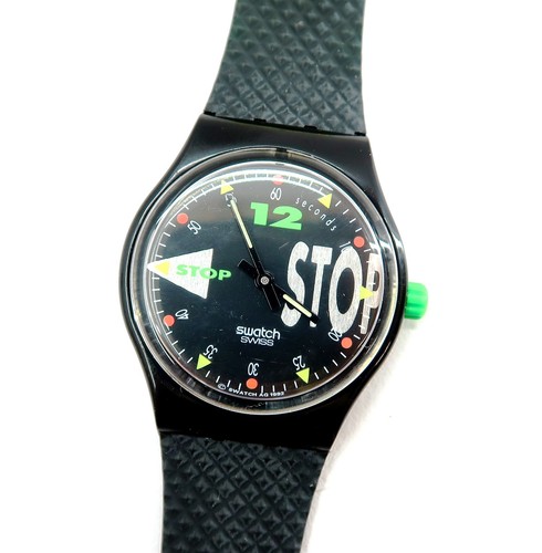 Swatch stop watch - stop, shift