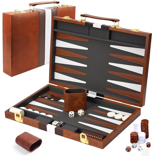 Backgammon set legno - legno, valigetta