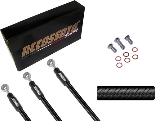 Kit tubi freno nero - tubi, carbon