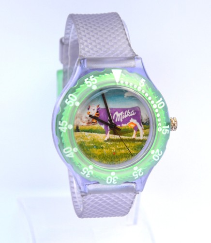 Orologio vintage viola mucca
