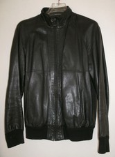 GIACCA UOMO VERA PELLE NERO VINTAGE TAGLIA M