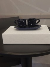 Coppia Tazzine Un Po Piu Grandi Con Vassoio Baci Perugina in ceramica.