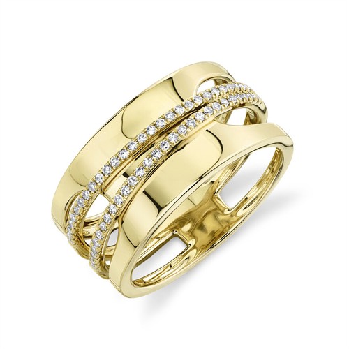 14k oro giallo diamante - 14k,