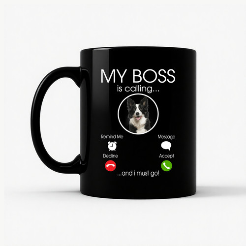 Tazza cane divertente border - divertente,