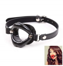 Morso gag a SADOMASO bocca NERA divaricatore dildo BDSM ring nero BITE FETISH
