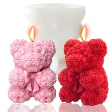 stampo candela orso DIY,3Dstampi grandi per candele In Silicone Per O