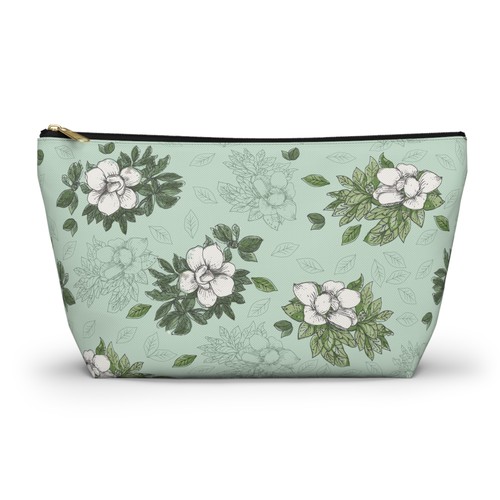 Magnolie con sfondo verde