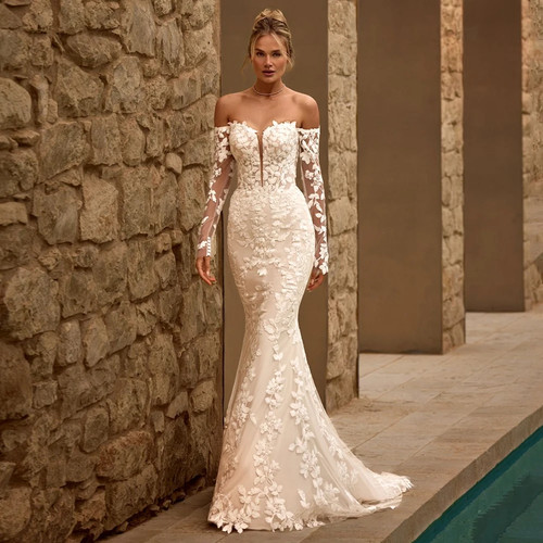 Abiti sposa sirena spalle - sposa,