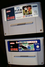 FIFA International Soccer & Sensible Soccer: cartucce SNES Campioni Europei