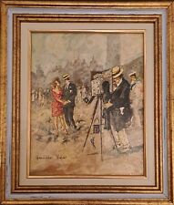 Quadro Antico. Aniello Eco, tela cartonata; cm 20x25