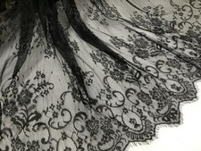 Tessuto pizzo tulle ciglia