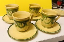 4 Tazzine Caffè In Ceramica