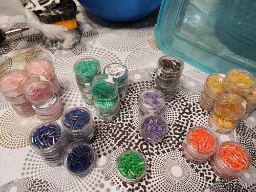 Perline plastica miste lotto - perline,