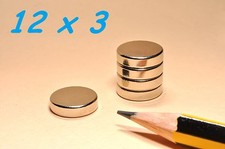 15 MAGNETI NEODIMIO 12X3 MM