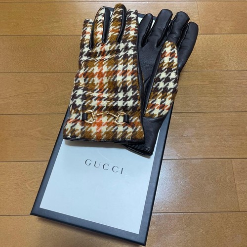 Guanti gucci horsebit check - gucci,