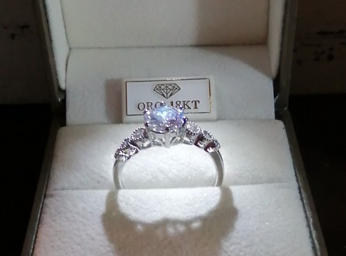 Anello solitario in - anello,