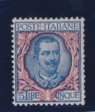 Regno 1901 - Floreali 5 Lire